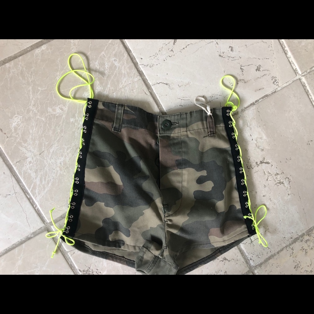 LF camo shorts